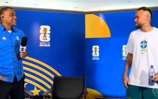 Neymar não dá espaço para ser entrevistado na Globo; assista