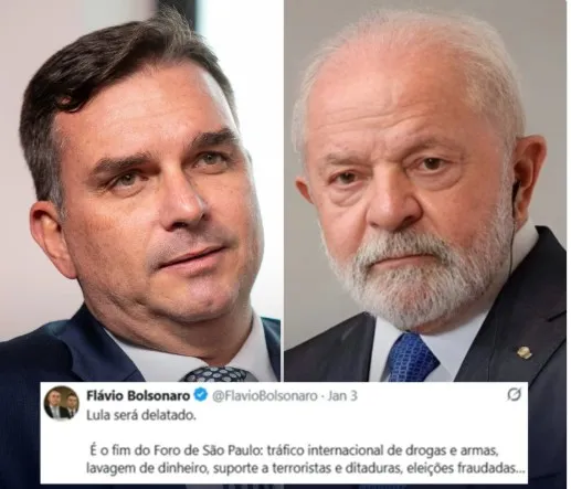 PF conclui que Flávio Bolsonaro cometeu crime de calúnia contra Lula 