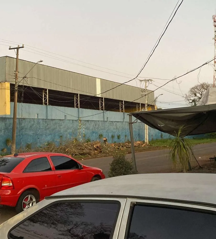 Moradora denuncia descaso com falta de energia e risco de queda de poste devido à passagem de caminhões em Arapoti