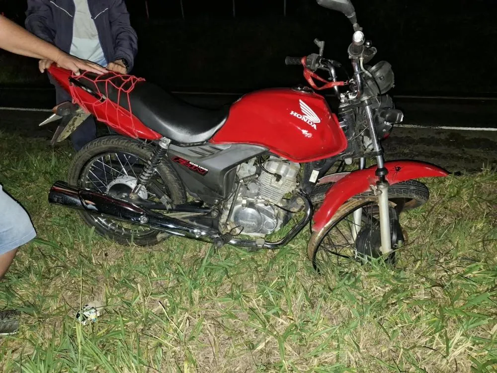 Motociclista fica ferido em acidente na PR-272, em Ibaiti